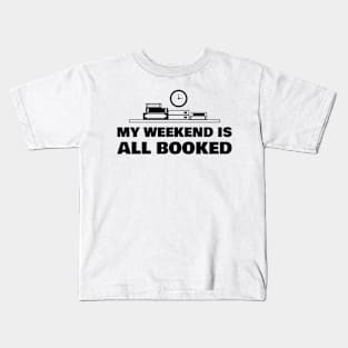 Book Lover Reading Books Bookworm Librarian Library Read Reader Kids T-Shirt